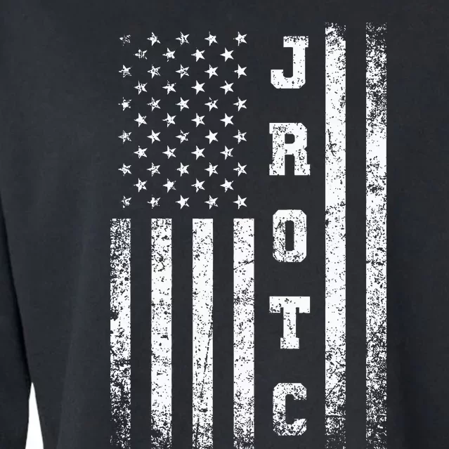 Jrotc United States Junior Rotc American Flag Cool Cropped Pullover Crew