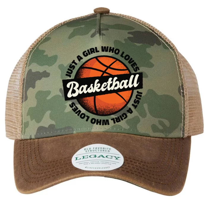 Just A Girl Who Loves Basketball Legacy Tie Dye Trucker Hat