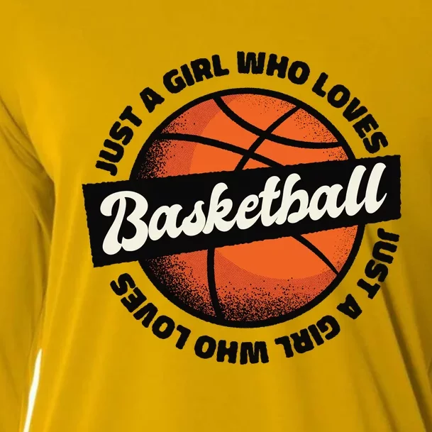 Just A Girl Who Loves Basketball Cooling Performance Long Sleeve Crew