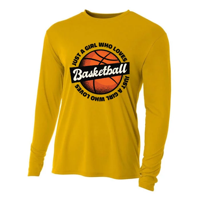 Just A Girl Who Loves Basketball Cooling Performance Long Sleeve Crew