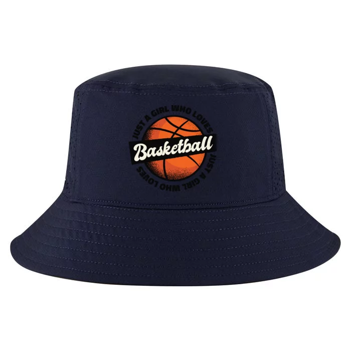 Just A Girl Who Loves Basketball Cool Comfort Performance Bucket Hat