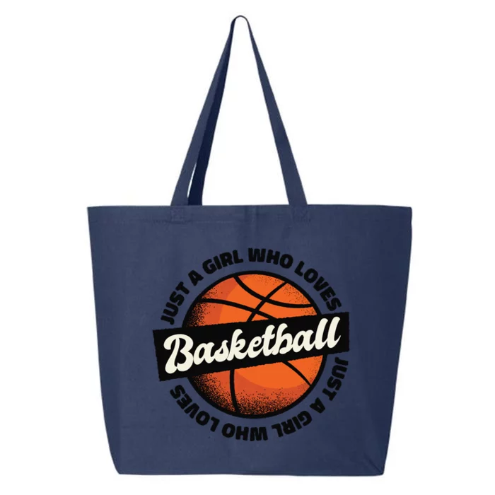 Just A Girl Who Loves Basketball 25L Jumbo Tote