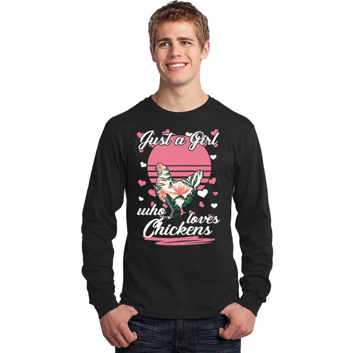 Just A Girl Who Loves Chickens Long Sleeve Shirt