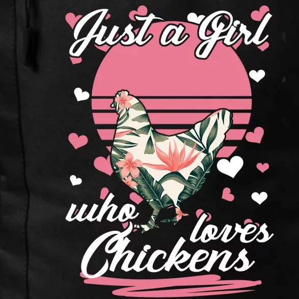 Just A Girl Who Loves Chickens Daily Commute Backpack