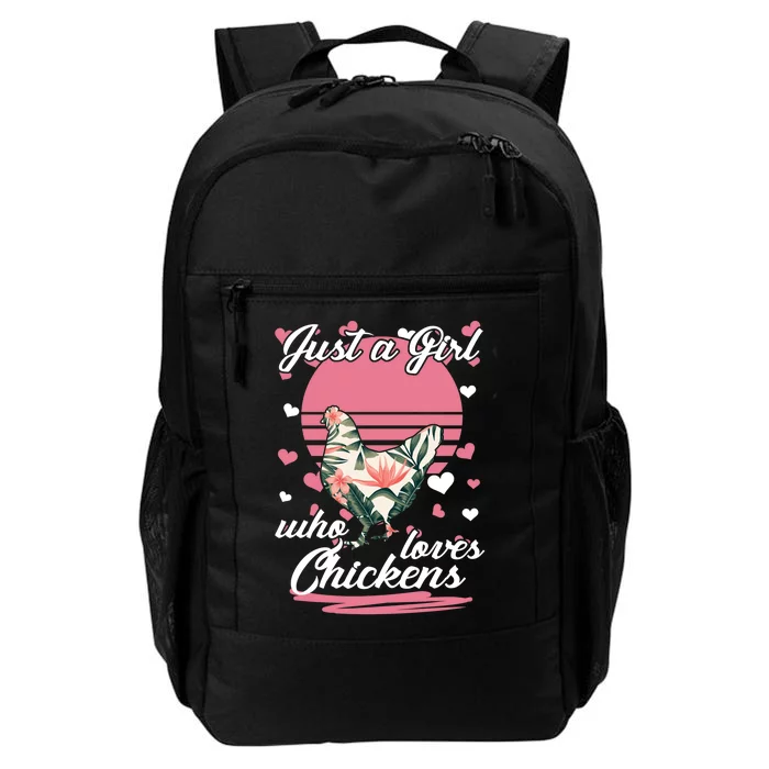 Just A Girl Who Loves Chickens Daily Commute Backpack