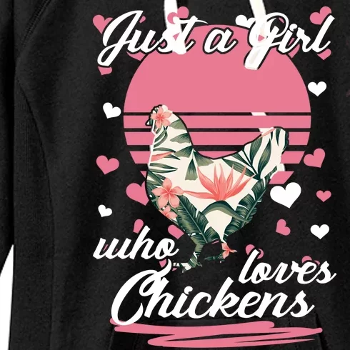 Just A Girl Who Loves Chickens Women's Fleece Hoodie