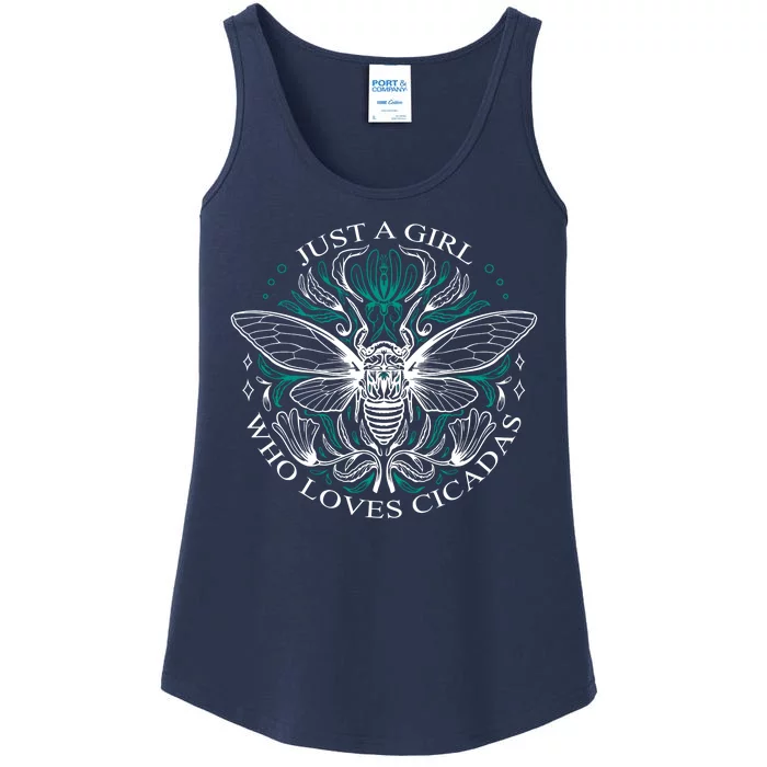 Just A Girl Who Loves Cicadas Ladies Essential Tank