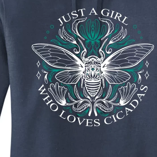 Just A Girl Who Loves Cicadas Women's Pullover Hoodie