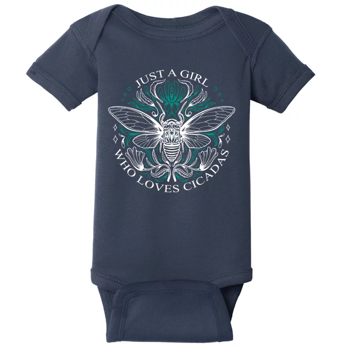 Just A Girl Who Loves Cicadas Baby Bodysuit