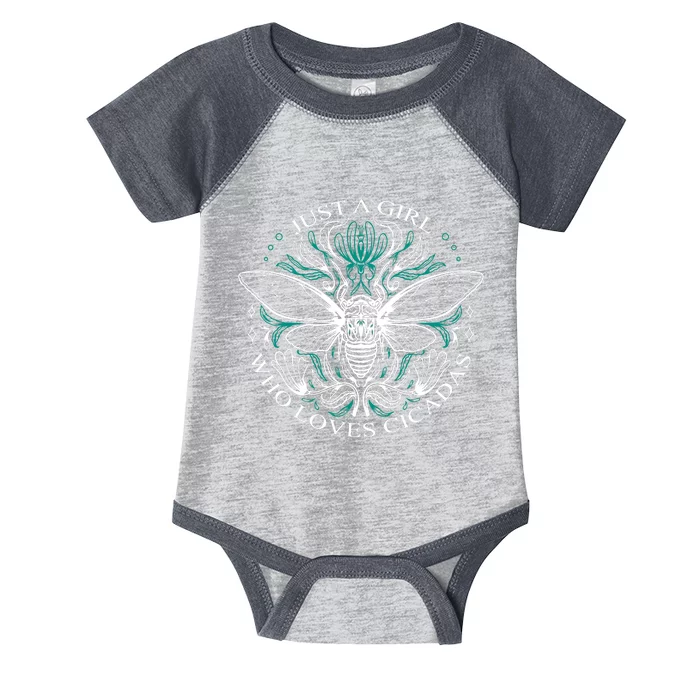 Just A Girl Who Loves Cicadas Infant Baby Jersey Bodysuit