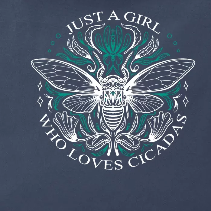 Just A Girl Who Loves Cicadas Zip Tote Bag