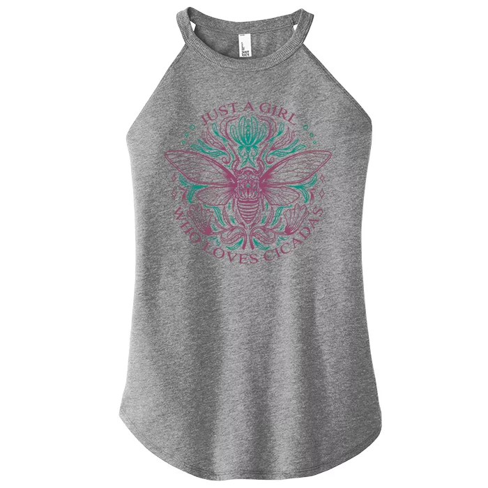 Just A Girl Who Loves Cicadas Women’s Perfect Tri Rocker Tank