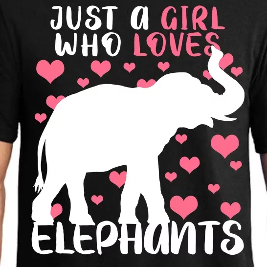 Just A Girl Who Loves Elephants Pajama Set