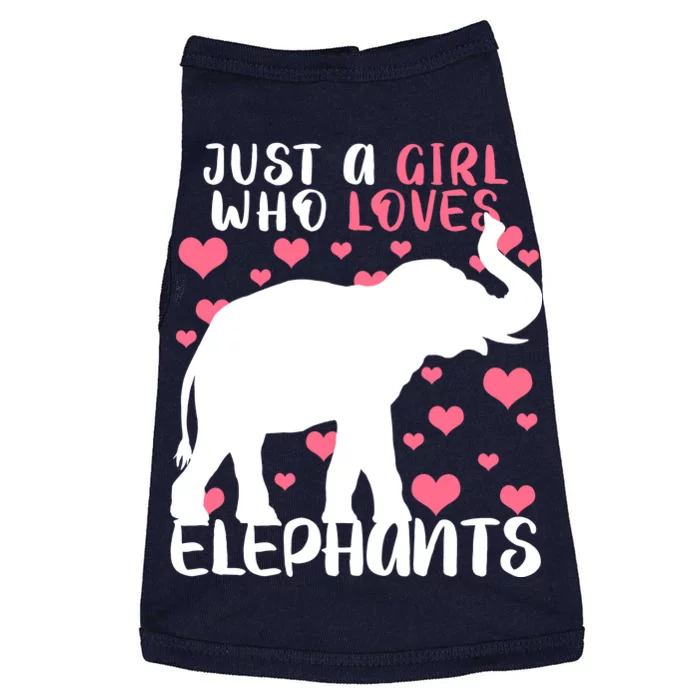 Just A Girl Who Loves Elephants Doggie Tank