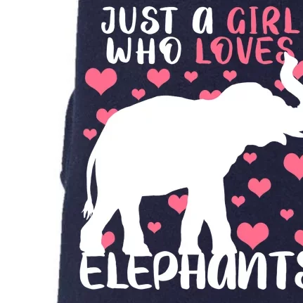 Just A Girl Who Loves Elephants Doggie 3-End Fleece Hoodie