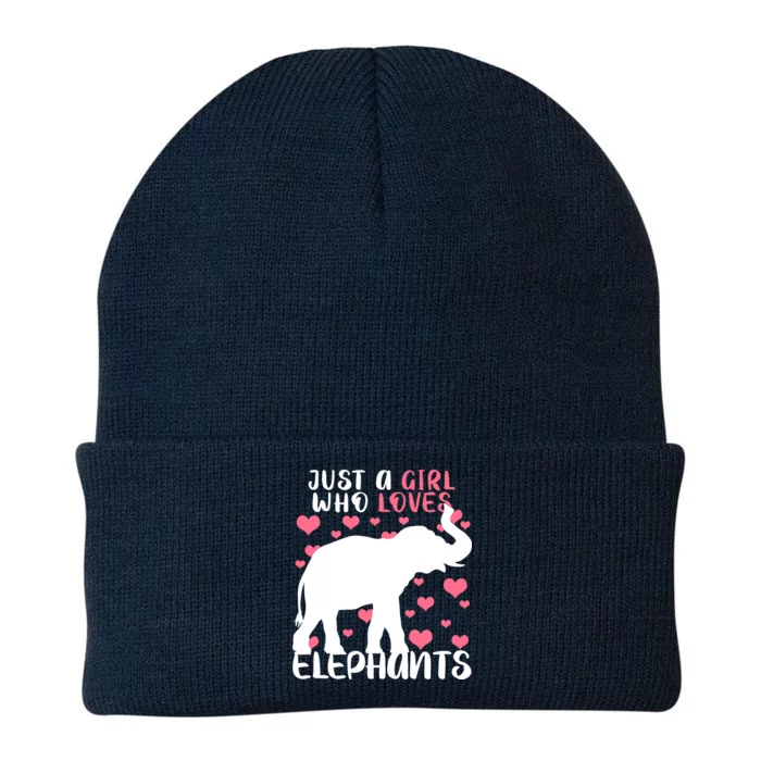 Just A Girl Who Loves Elephants Knit Cap Winter Beanie