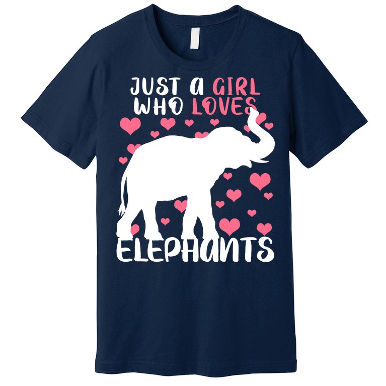 Just A Girl Who Loves Elephants Premium T-Shirt