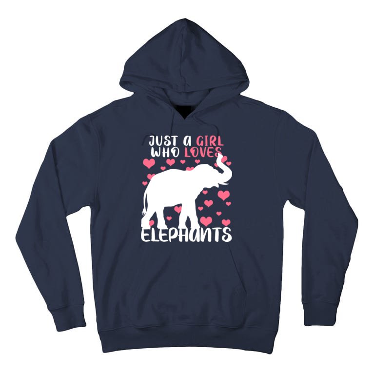 Just A Girl Who Loves Elephants Tall Hoodie