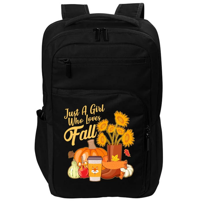 Just A Girl Who Loves Fall Autumn Lover Impact Tech Backpack