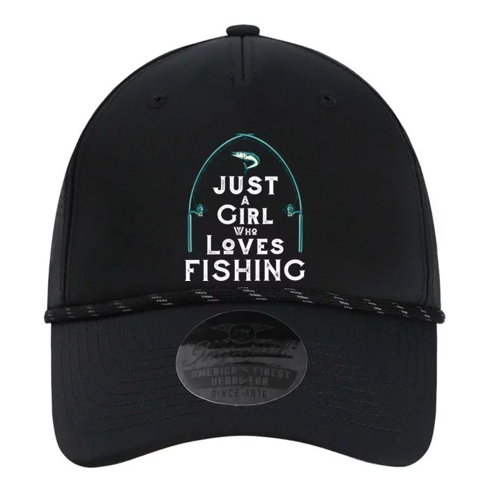 Just A Girl Who Loves Fishing Performance The Dyno Cap