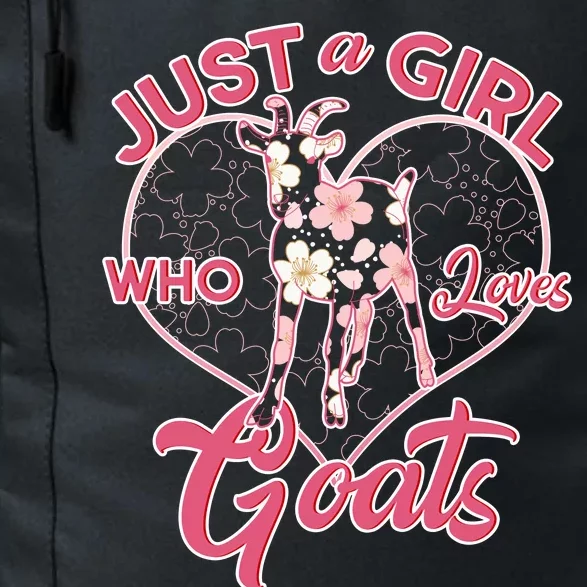 Just A Girl Who Loves Goats Daily Commute Backpack