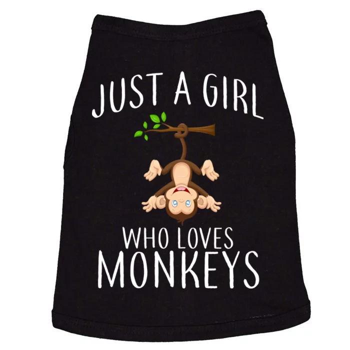 Just A Girl Who Loves Monkeys Doggie Tank