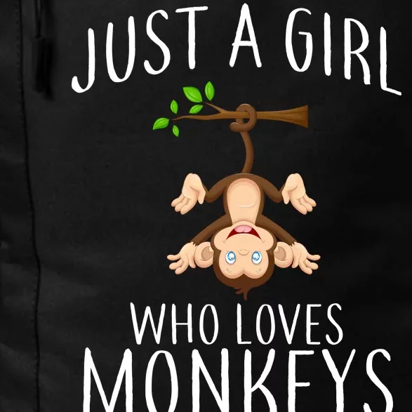 Just A Girl Who Loves Monkeys Daily Commute Backpack