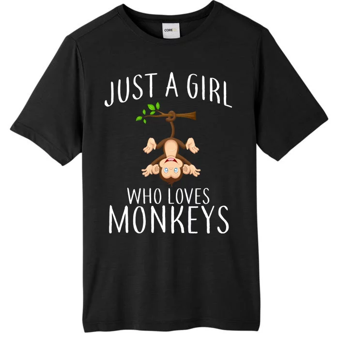 Just A Girl Who Loves Monkeys ChromaSoft Performance T-Shirt