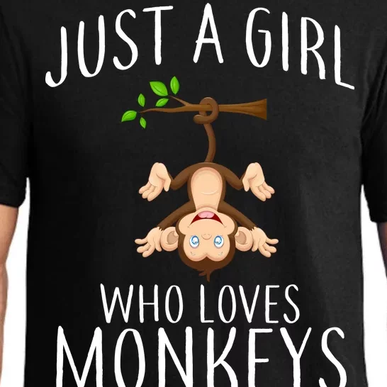 Just A Girl Who Loves Monkeys Pajama Set