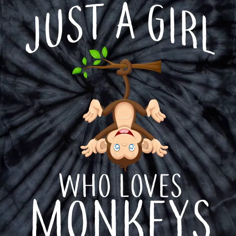 Just A Girl Who Loves Monkeys Tie-Dye T-Shirt