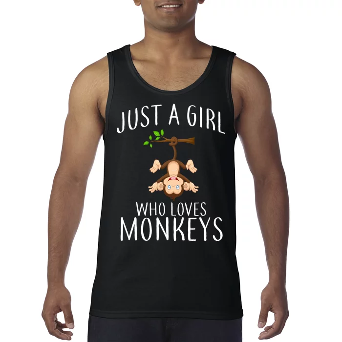 Just A Girl Who Loves Monkeys Tank Top