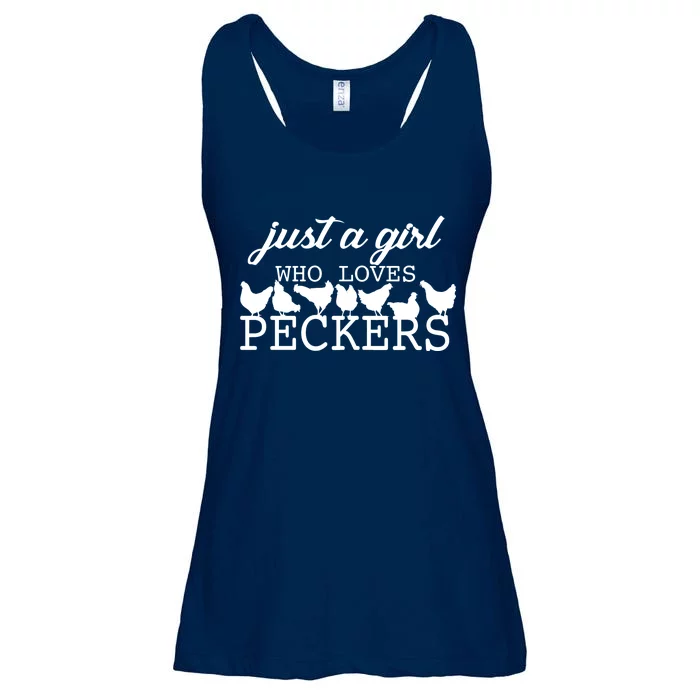 Just A Girl Who Loves Peckers Ladies Essential Flowy Tank