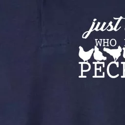 Just A Girl Who Loves Peckers Softstyle Adult Sport Polo