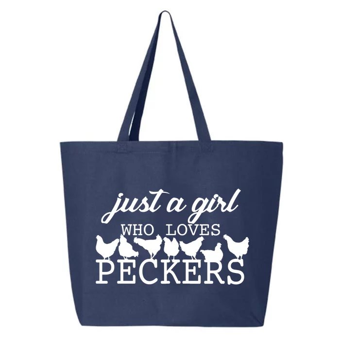 Just A Girl Who Loves Peckers 25L Jumbo Tote