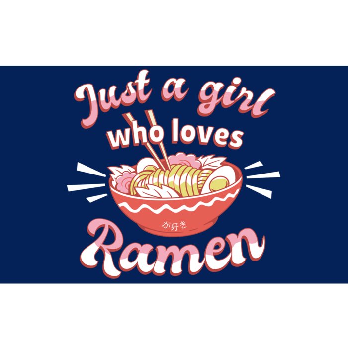 Just A Girl Who Loves Ramen Bumper Sticker