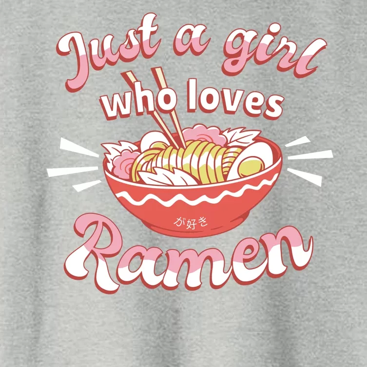 Just A Girl Who Loves Ramen Women's Crop Top Tee