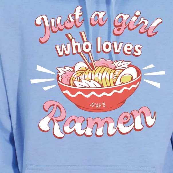 Just A Girl Who Loves Ramen Unisex Surf Hoodie