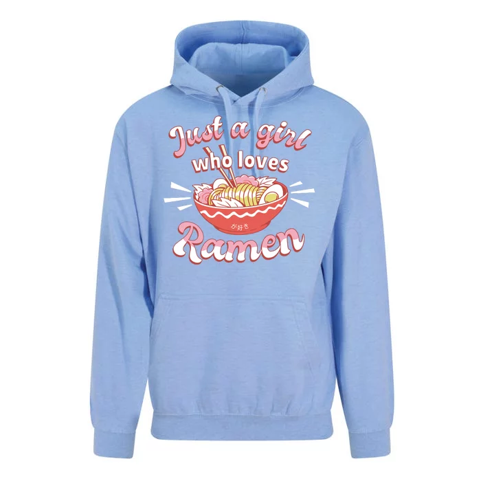 Just A Girl Who Loves Ramen Unisex Surf Hoodie