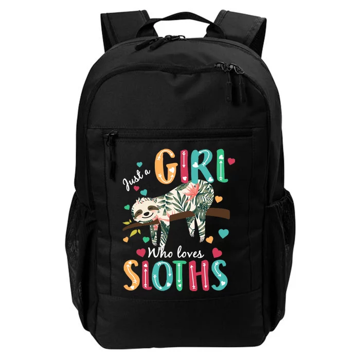 Just A Girl Who Loves Sloths Daily Commute Backpack