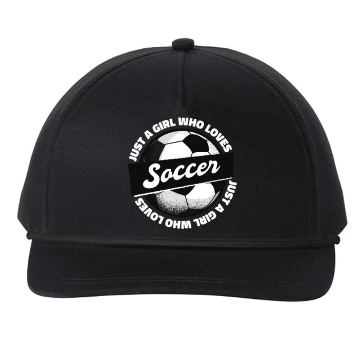 Just A Girl Who Loves Soccer Snapback Five-Panel Rope Hat