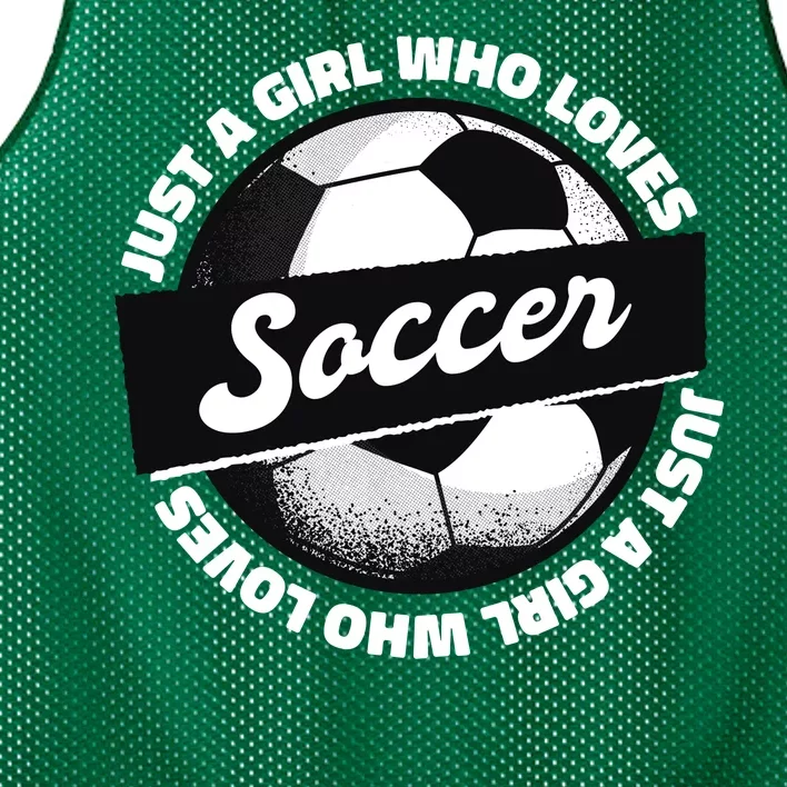 Just A Girl Who Loves Soccer Mesh Reversible Basketball Jersey Tank