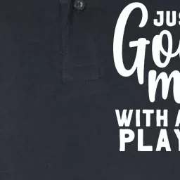 Just A Good Mom With A Hood Playlist Softstyle Adult Sport Polo