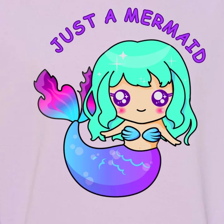 Just A Mermaid Garment-Dyed Sweatshirt