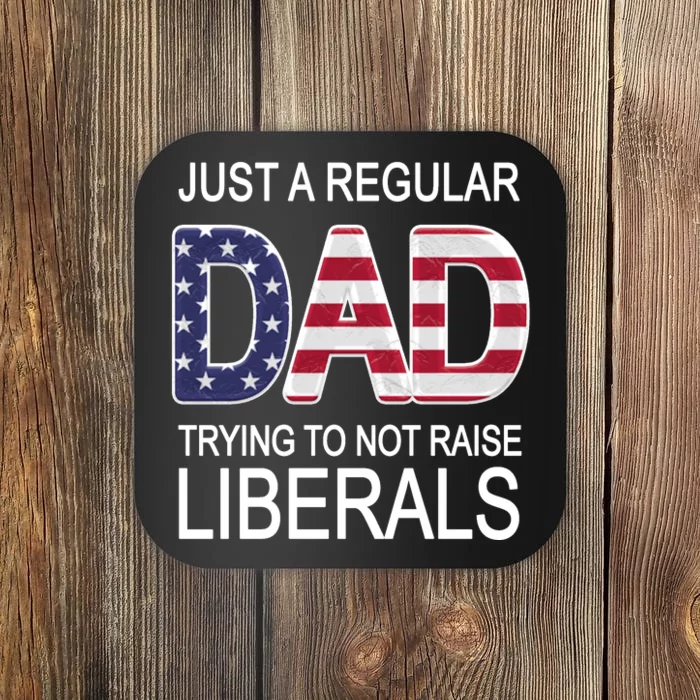 Just a Regular Dad Trying Not To Raise Liberals Coaster