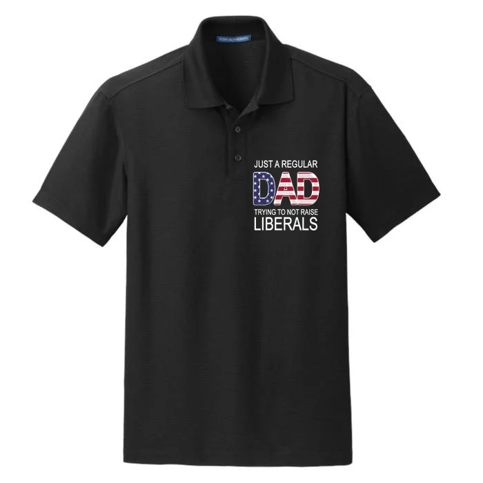 Just a Regular Dad Trying Not To Raise Liberals Dry Zone Grid Performance Polo