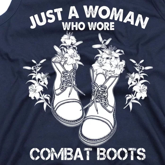 Just A Woman Who Wore Combat Boots Tank Top