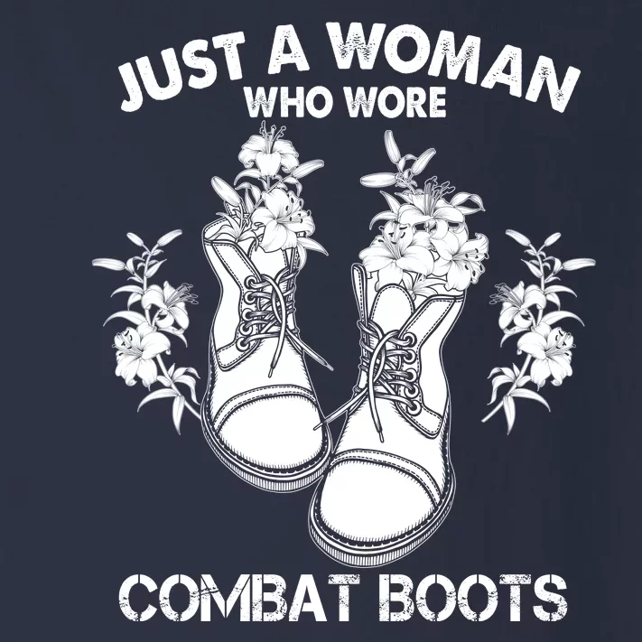 Just A Woman Who Wore Combat Boots Toddler Long Sleeve Shirt