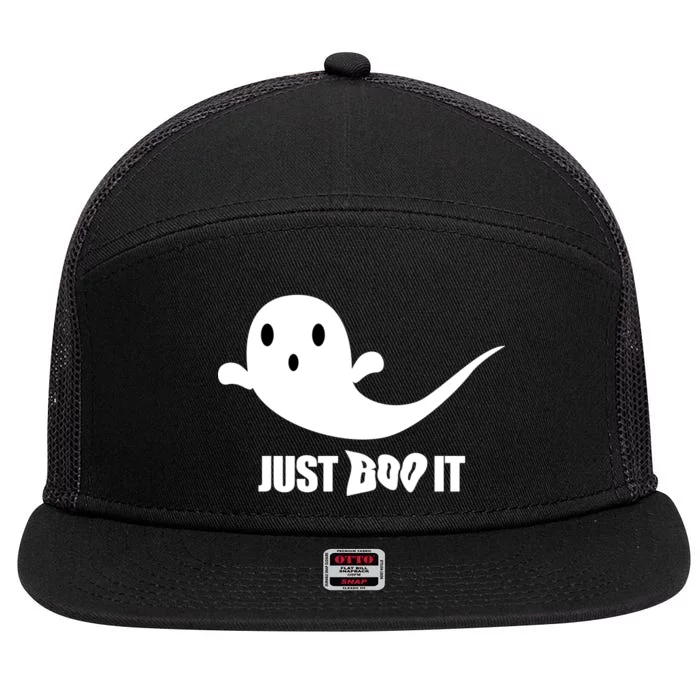 Just Boo It 7 Panel Mesh Trucker Snapback Hat