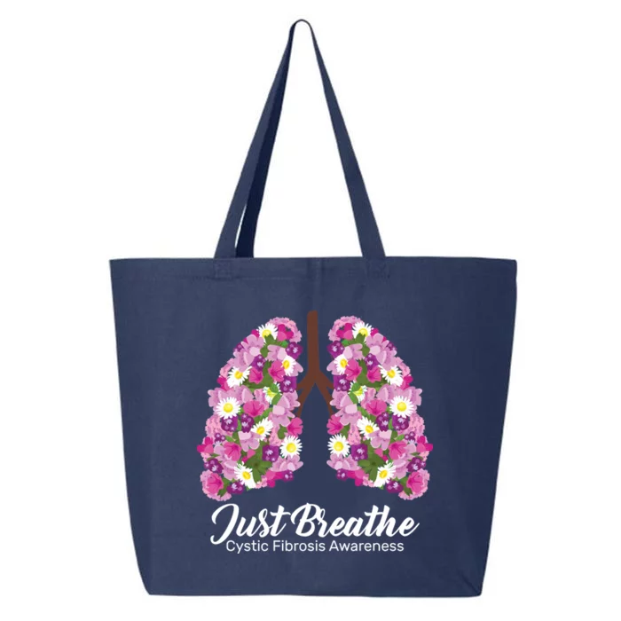 Just Breathe Cystic Fibrosis Awareness 25L Jumbo Tote