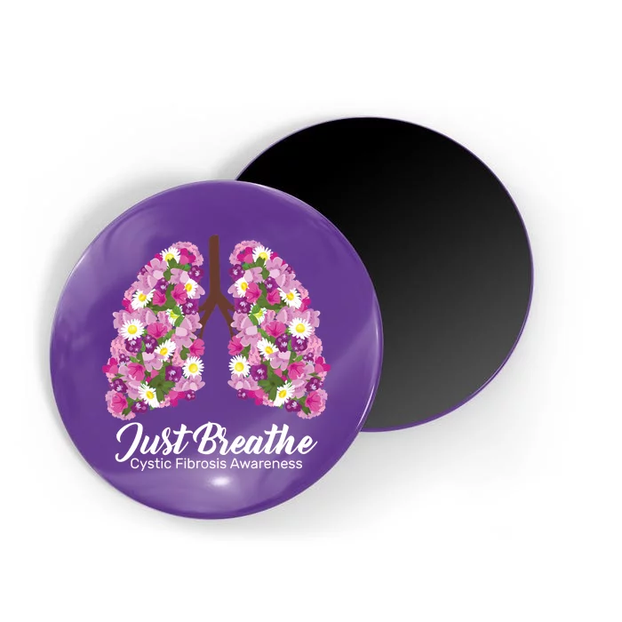 Just Breathe Cystic Fibrosis Awareness Magnet